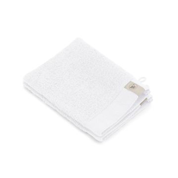 Soft Cotton waschlappen/waschhandschuh 16x21cm weiß (2 stück)