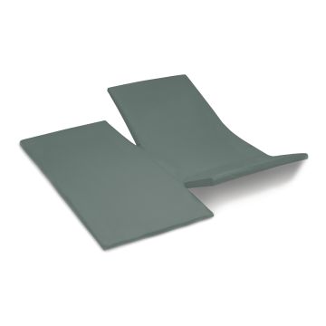 Cinderella Weekend double splittopper spannbettlaken 180x210cm baumwolle grün (bis 15cm)