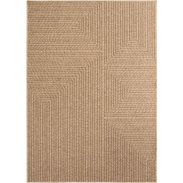 Timber Neo teppich indoor/outdoor flachgewebe rechteckig 280x370cm beige
