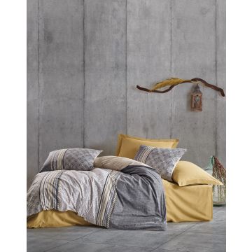Toprak bettwäsche-set 200x220cm baumwolle renforce nedra beige