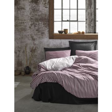 Bamboo bettwäsche-set 200x220cm satin bordeaux