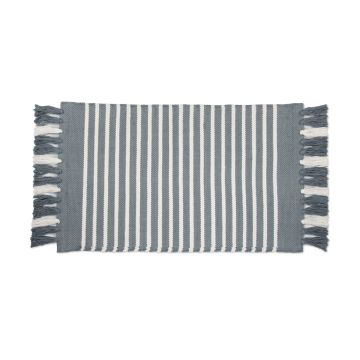 Stripes & Structure badematte 60x100cm denim/weiß