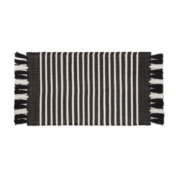 Stripes & Structure badematte 60x100cm aus schwarz/weiß