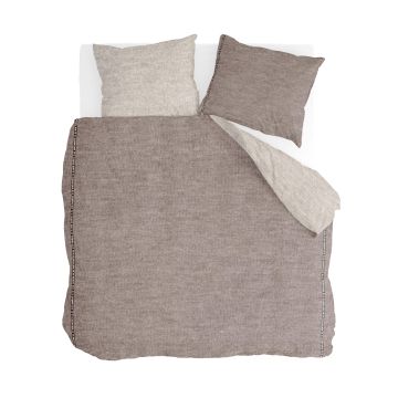 Casual Beauty bettwäsche 200x200cm taupe/sand