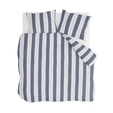 Remade Nautic Stripes bettwäsche 240x220cm dunkelblau