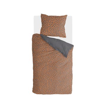 Spots & Dots bettwäsche 155x220cm cognac