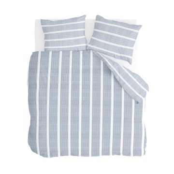 Stripe Along bettwäsche 200x200cm blau