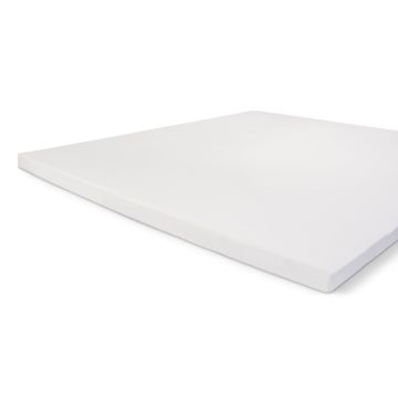 Crispy Cotton topper-spannbettlaken 160x200cm baumwolle weiß