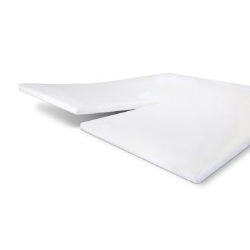 Jersey Stretch einfach splittopper-spannbettlaken 180x220cm weiß
