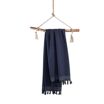 Soft Cotton hamamtuch/fouta 100x180cm navy