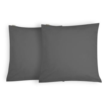 Crispy Cotton kissenbezug 80x80cm anthrazit (2 stück)