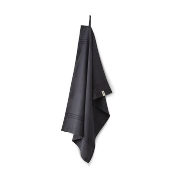 Line Out geschirrtuch 50x70cm aus schwarz