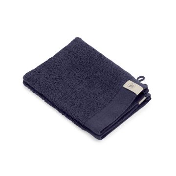 Soft Cotton waschlappen/waschhandschuh 16x21cm navy (2 stück)