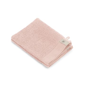 Soft Cotton waschlappen/waschhandschuh 16x21cm rosa (2 stück)