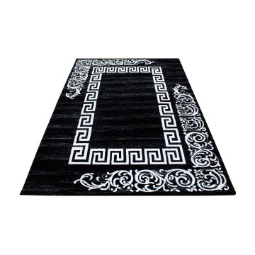 Miami Henna teppich kurzflor rechteckig 200x290cm schwarz