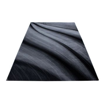 Miami Wüste teppich kurzflor rechteckig 200x290cm schwarz