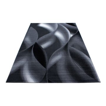 Plus Scala teppich kurzflor rechteckig 120x170cm schwarz