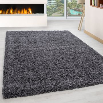 Life Shaggy teppich hochflor läufer 100x200cm grau