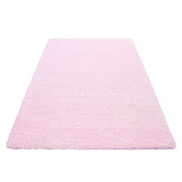 Life Shaggy teppich hochflor läufer 100x200cm rosa