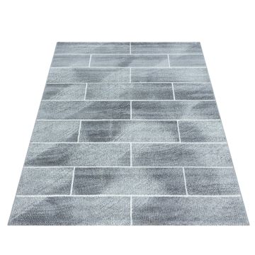 Beta Walx teppich kurzflor rechteckig 80x150cm grau