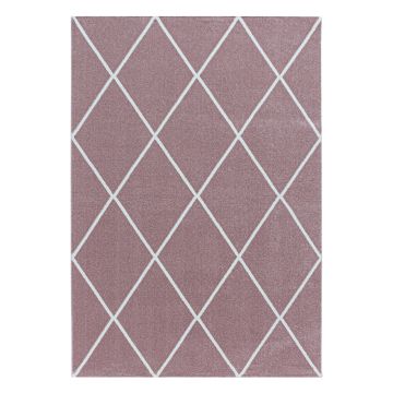 Rio Diago teppich hochflor läufer 80x250cm rose