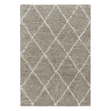 Alvor Shaggy teppich hochflor rechteckig 240x340cm beige