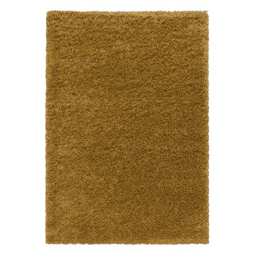 Sydney Shaggy teppich hochflor rechteckig 60x110cm gold