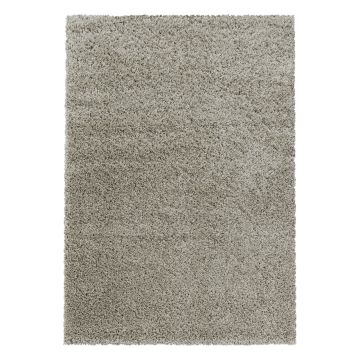 Sydney Shaggy teppich hochflor rechteckig 60x110cm naturfarbe