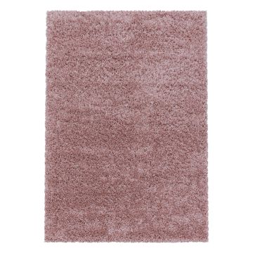 Sydney Shaggy teppich hochflor rechteckig 60x110cm rose