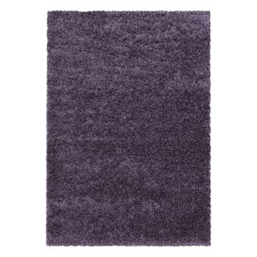 Sydney Shaggy teppich hochflor rechteckig 60x110cm violett