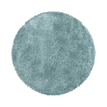 Fluffy Shaggy teppich hochflor rund Ø 200cm blau