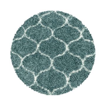 Salsa Shaggy teppich hochflor rund Ø 200cm blau