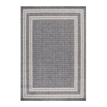 Aruba Meydan teppich indoor/outdoor flachgewebt rechteckig 60x100cm jute grau