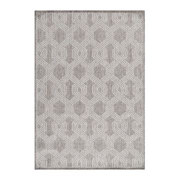 Aruba Weft teppich indoor/outdoor flachgewebt rechteckig 80x150cm grau