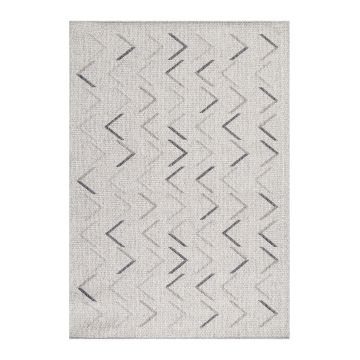 Aruba Wavy teppich indoor/outdoor flachgewebt läufer 80x250cm creme