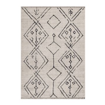 Taznaxt Tribal teppich kurzflor rechteckig 120x170cm beige