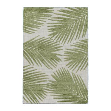 Bahama Palm teppich indoor/outdoor hochtief effekt rechteckig 140x200cm grün