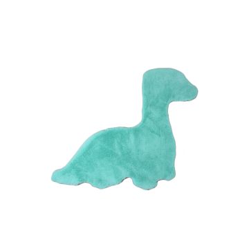 Caty Dino kinderteppich einfarbiger fluffy hochflor 80x100cm mintgrün