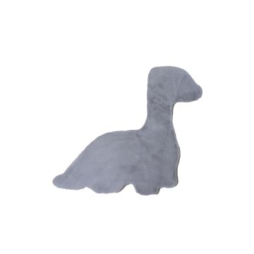 Caty Dino kinderteppich einfarbiger fluffy hochflor 80x100cm silber