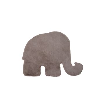 Caty Elefant kinderteppich einfarbiger fluffy hochflor 80x100cm beige