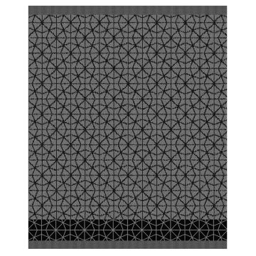 DDDDD Chrystal küchentuch 50x55cm schwarz (6 stück)