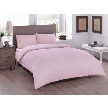 Basic renforce bettwäsche-set 200x220cm pink