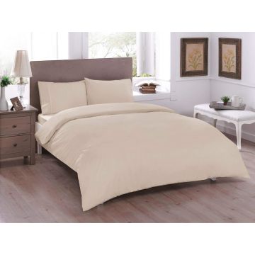 Basic renforce bettwäsche-set 200x220cm beige