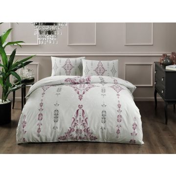 Zahara renforce bettwäsche-set 200x220cm bordeaux