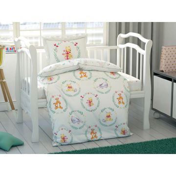 Disney Home - Pu der Bär & Freunde renforce baby bettwäsche-set 100x150cm (lizenziert)