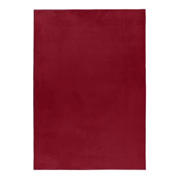 Pouffy teppich fluffy hochflor läufer 60x110cm rot