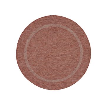 Relax Tranqua teppich indoor/outdoor rund Ø 120cm rot