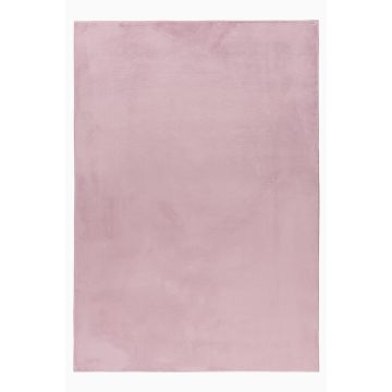 Pouffy teppich fluffy hochflor läufer 60x110cm rosa