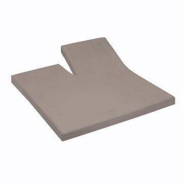 Cinderella single splittopper spannbettlaken 140x200/210cm jersey taupe (bis 15cm)