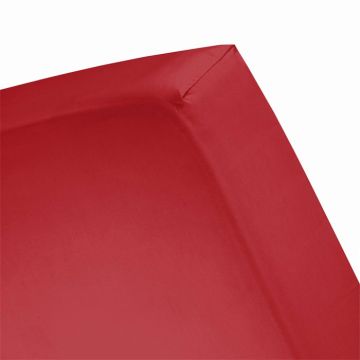 Cinderella spannbettlaken 80/90x210/220cm-100x200cm jersey rot (bis 25cm)